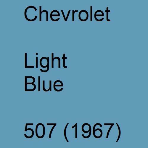 Chevrolet, Light Blue, 507 (1967).